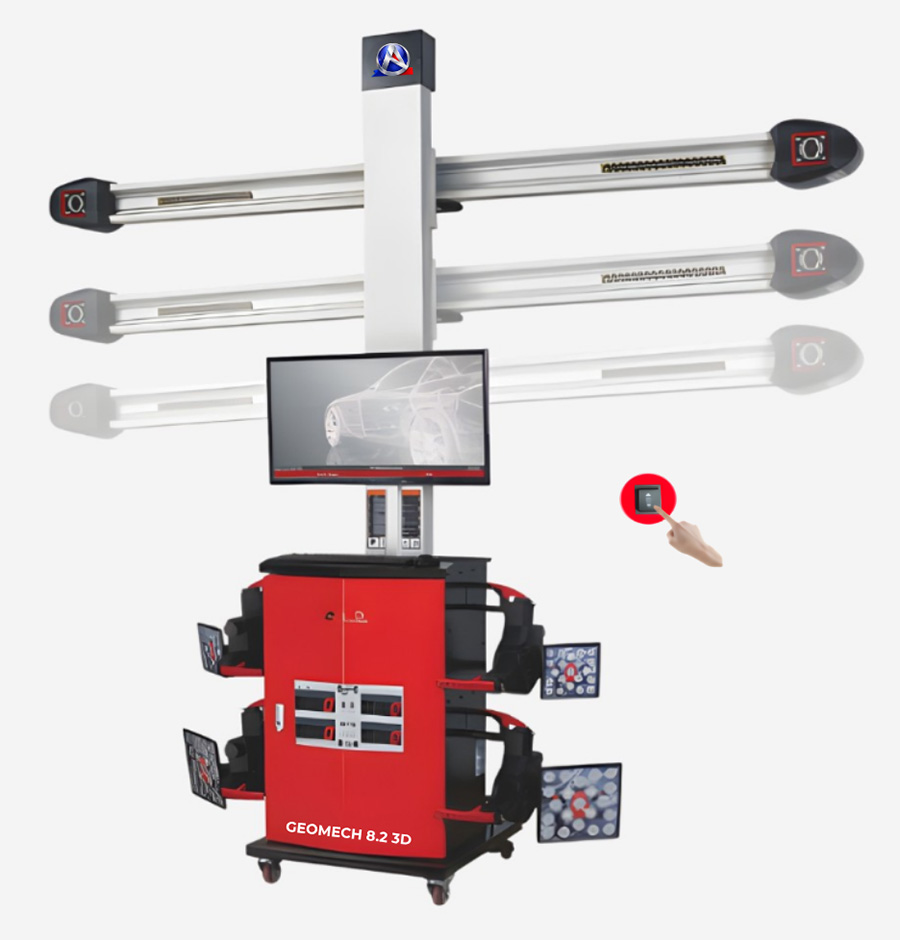 GEOMECH 8.2 3D - Alinhador com Braço de Câmeras Móveis e OmniGrip 28 | Automech