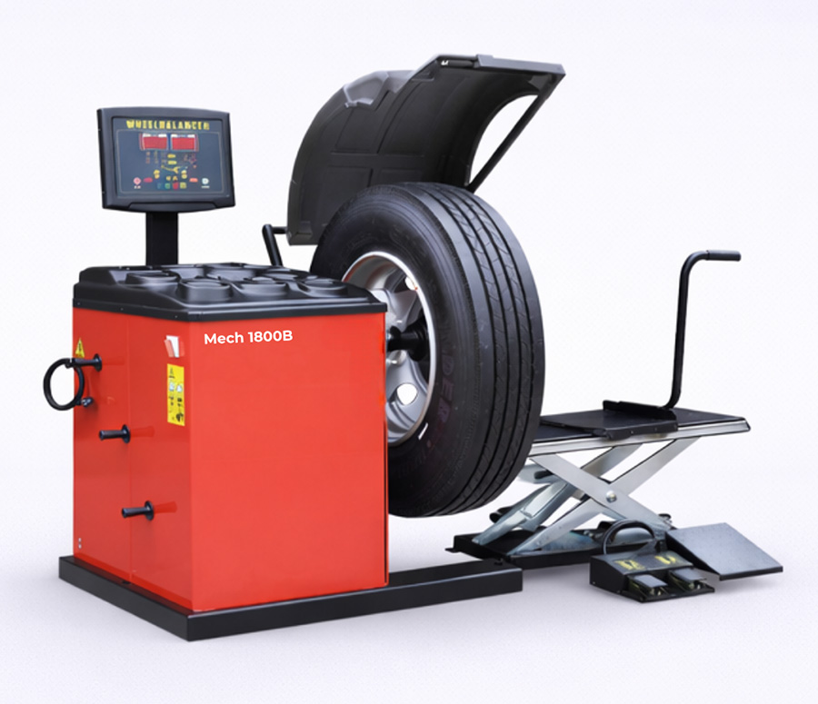 MECH 1800B - Balanceadora Heavy Duty Dual-Mode para Leves e Pesados | Automech
